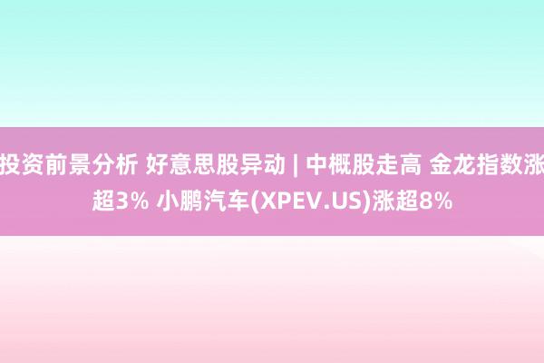 投资前景分析 好意思股异动 | 中概股走高 金龙指数涨超3% 小鹏汽车(XPEV.US)涨超8%