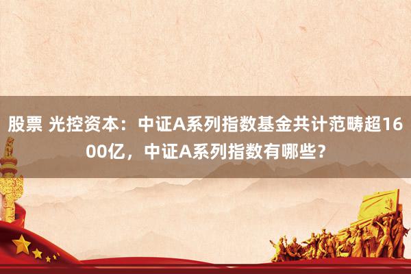 股票 光控资本：中证A系列指数基金共计范畴超1600亿，中证A系列指数有哪些？