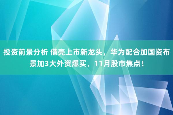 投资前景分析 借壳上市新龙头，华为配合加国资布景加3大外资爆买，11月股市焦点！