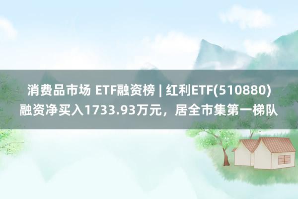 消费品市场 ETF融资榜 | 红利ETF(510880)融资净买入1733.93万元，居全市集第一梯队