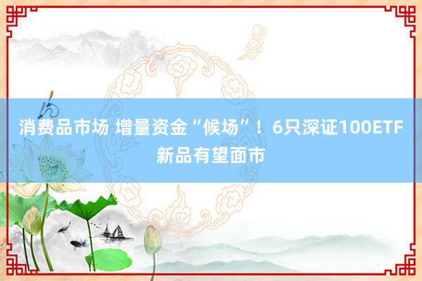 消费品市场 增量资金“候场”！6只深证100ETF新品有望面市