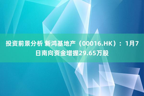 投资前景分析 新鸿基地产（00016.HK）：1月7日南向资金增握29.65万股