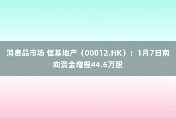 消费品市场 恒基地产（00012.HK）：1月7日南向资金增捏44.6万股