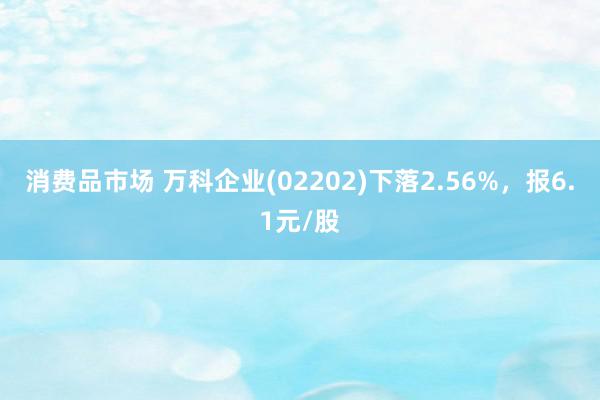 消费品市场 万科企业(02202)下落2.56%，报6.1元/股